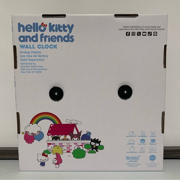 Hello Kitty and Friends by Sanrio Analog Wall Clock-New in Box - Picture 2 of 5